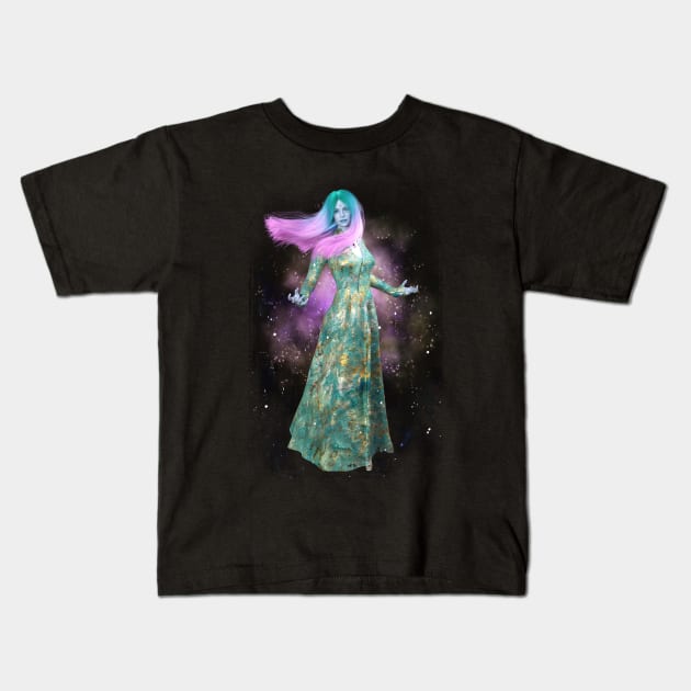 Celestial Bride Kids T-Shirt by vonHobo